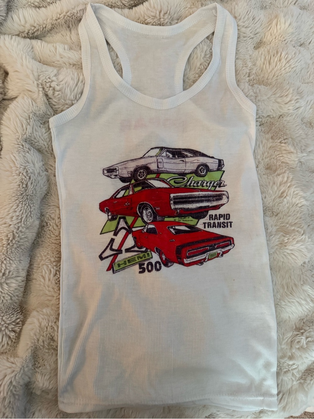White MOPAR Graphic Tank Top - dead stock